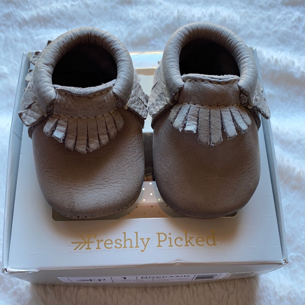 Freshly Picked moccasin in salt